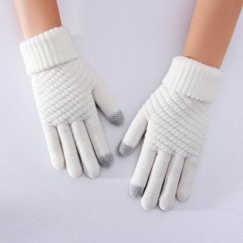Guantes de cuero sintético con interior suave para el frío