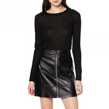 Morgan 192-jzip.p Gonna, Nero (Noir Noir), 42 (Taglia Produttore: T38) Donna