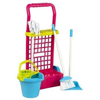 Carrito limpieza, 55 cm My Home Colors (Cubo azul)