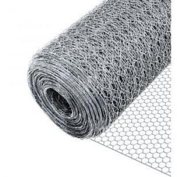 Galvanized Silver 13mm Poultry Mesh – 1m x 50m Long‑Span Fence