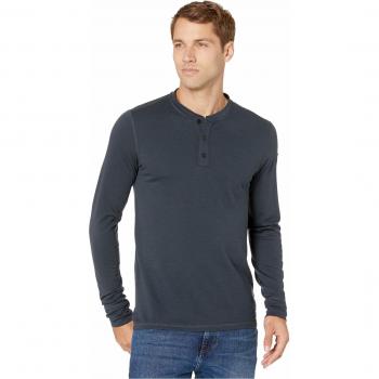 FJALLRAVEN Singi Merino Henley M Sweatshirt für Herren, Dunkelblau, S