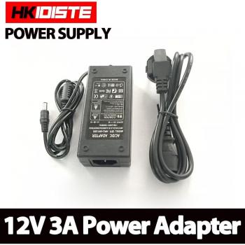12V 3A 36W Adapter for 2.1mm & 2.5mm LED Strips