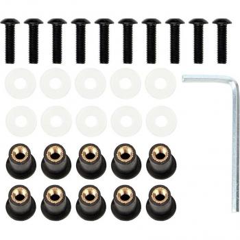 LEEPEE 10Pcs Fairing Screen Fasteners