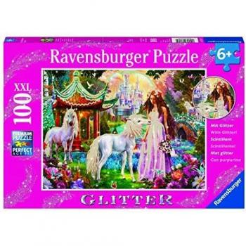 Ravensburger Unicorn World Glitter 100-Piece Jigsaw Puzzle