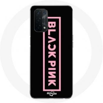 Oppo A74 5G Case mit Blackpink Logo und schwarzem Hintergrund