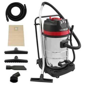 Monstershop 80 L Wet/Dry Cleaner, 5 m Silver Hose