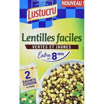 Deux Sacs de Lentilles Lustucru 150 g chacun