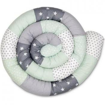Ullenboom Letto Serpente per Bambini 400 cm in Grigio Menta