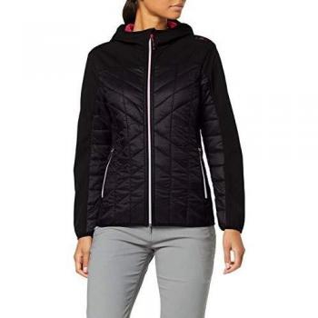 Hybrid Softshell Jacke für Damen – Nero‑Rhodamine, Größe 44