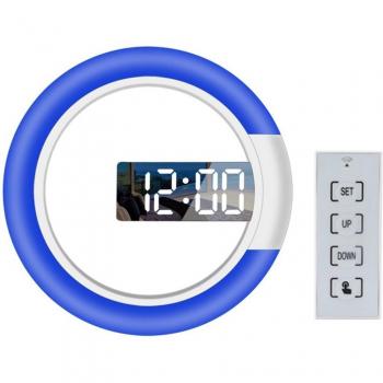Reloj de pared hueco con pantalla digital de 7 colores