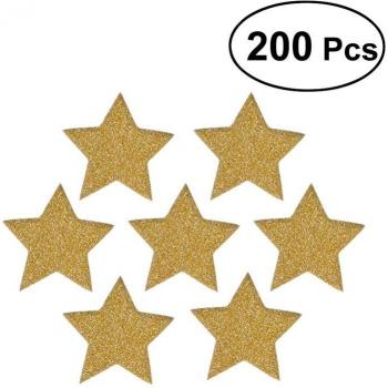 Weihnachts‑Sternkonfetti – 200 funkelnde 5‑Zacken Sterne (30 mm)