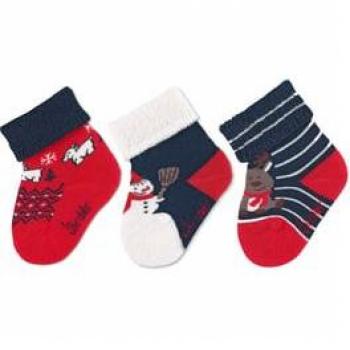 Sterntaler chaussettes bébé Noël bleu marine