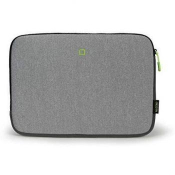 Dicota Skin Flow Notebookhülle, grau/grün, bis 39,6 cm (15,6)