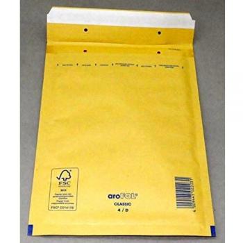 Enveloppes à bulles kraft, taille 180 x 265 mm, 100 pièces