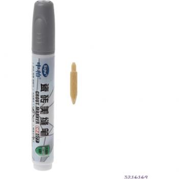 Stylo de réparation de carrelage, imperméable, recharge de joints blancs, résistant à la moisissure, gris