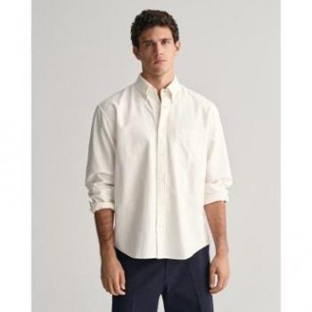 Gant Camicia Oxford Heritage Eggshell 3XL a maniche lunghe