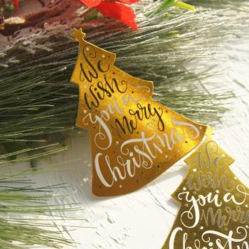 Árbol Navideño Dorado DIY 30 unidades