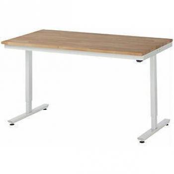 Beech Wood Electric Height-Adjustable Desk