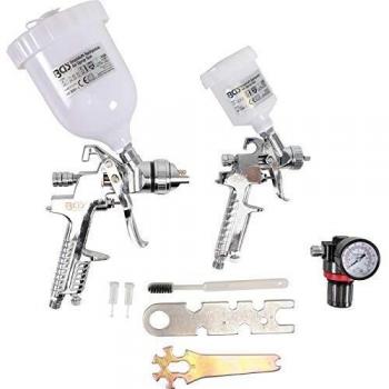 Duo de pistolets à peinture avec régulateur BGS