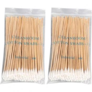 Single-Head Cotton Swabs with Wooden Handle