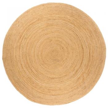 Vidaxl Jute Geflecht Teppich 240 cm Rund