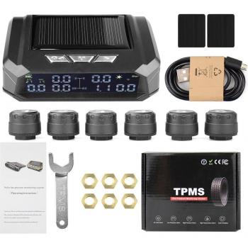 Sistema TPMS universal para camiones con alarma de temperatura