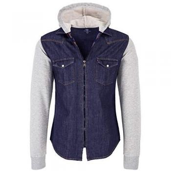 Rock Creek Regular Fit Jeanshemd mit Kapuze