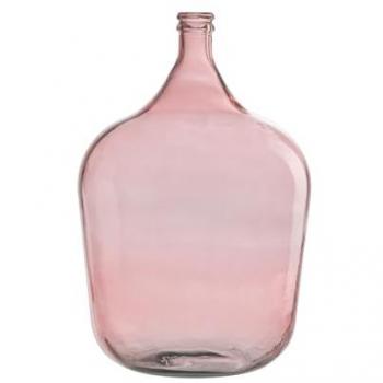 Vase “J‑Line” : Bouteille décorative, verre rose, 55 cm