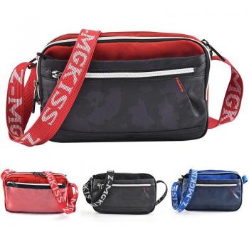 Shoulder Bag in Oxford Cloth with Mobile and Key Storage