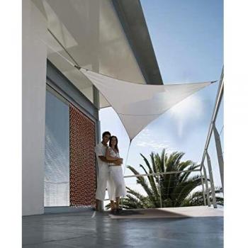 Voile triangulaire d'ombrage 5m taupe