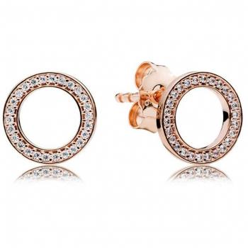 Pendientes Pandora Rosé Forever 280585CZ