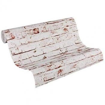 A.S. Création 10,05 m x 0,53 m Beige/Marrone/Rosso TNT Urban Brick Expansible Wallpaper