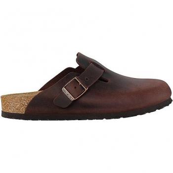 Birkenstock Boston Oiled Nubuck Pantoufles Habana
