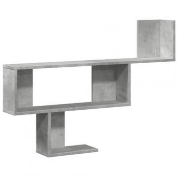 Estante de pared madera ingeniería gris hormigón 100x15x70 cm Vidaxl 965840