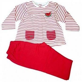 Tuta completa per bimba e neonato con maglia, maglietta e pantaloni in rosso fucsia taglia 6 mesi Yatsi