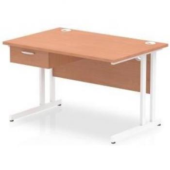Impulse 1200 x 800mm Straight Office Desk