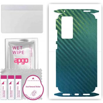 Protector de piel apgo para Xiaomi 12, lámina envolvente, patrón carbono camaleón