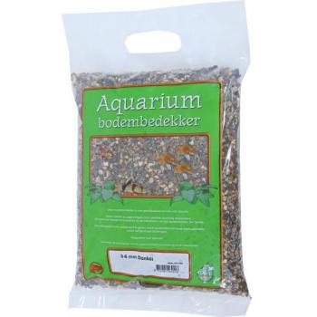 Aquarium decoratief grind, donkerkleurig, 3-6 mm, gewicht 8 kg