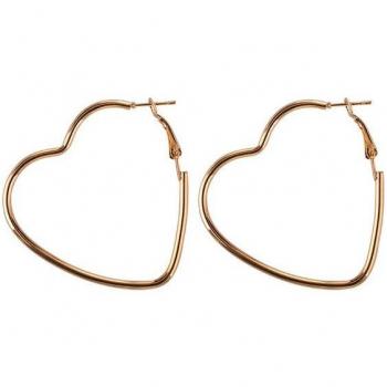Romantic Radiance Hoops – Chic Heart Accents