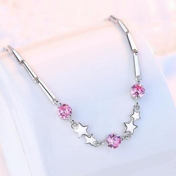 Pentagramm‑Schimmer Armband – 17,5 cm + 4 cm Länge