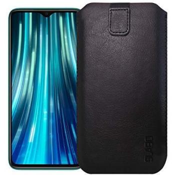 Schwarze Schutzhülle Slabo für das Xiaomi Redmi Note 8 Pro – magnetisch verschließbar