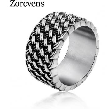ZORCVENS Men's Vintage Interwoven Rings
