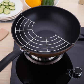 Strong and Sturdy Stainless Steel Frying Pan Oil Drain Rack
