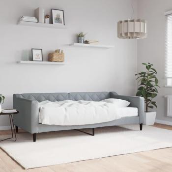 Prolenta Lit Journée 90x190 Gris Clair avec Matelas