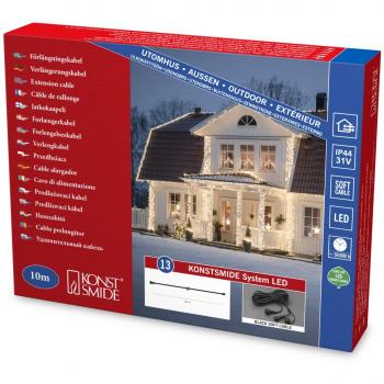 Konstsmide 10 Meter LED Verlängerungskabel für den Außeneinsatz – IP44