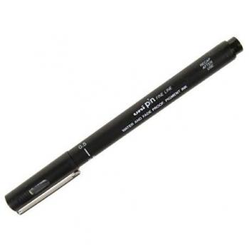Black UniBall Pin Drawing Pen Bundle – 12 Units – 0.5 mm