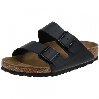 Birkenstock Arizona Bk 051793, Sandales Bout ouvert mixte adulte, Noir, 43 EU