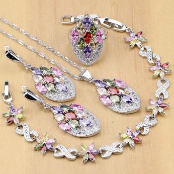 Joyería de Plata 925 para Mujer con Diseño de Flores