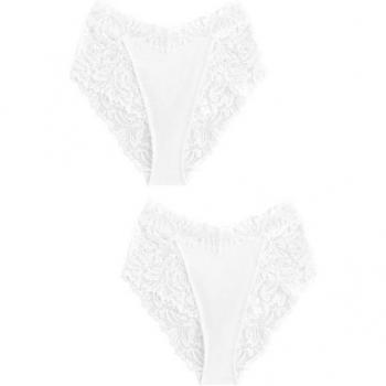 NextWhiteHighLegLaceKnickerSet2Pack