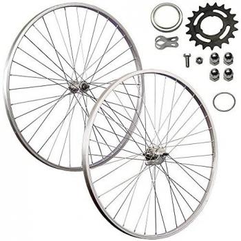 Ensemble de roues 28 pouces Aluminium Frein Simple Vitesse